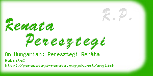 renata peresztegi business card